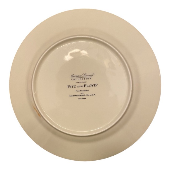 Pair of Fitz and Floyd salad plates “Gardendale” from the American Settings - Picture 7 of 7